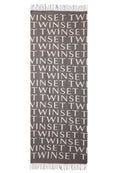 TWINSET - Stola con logo e frange