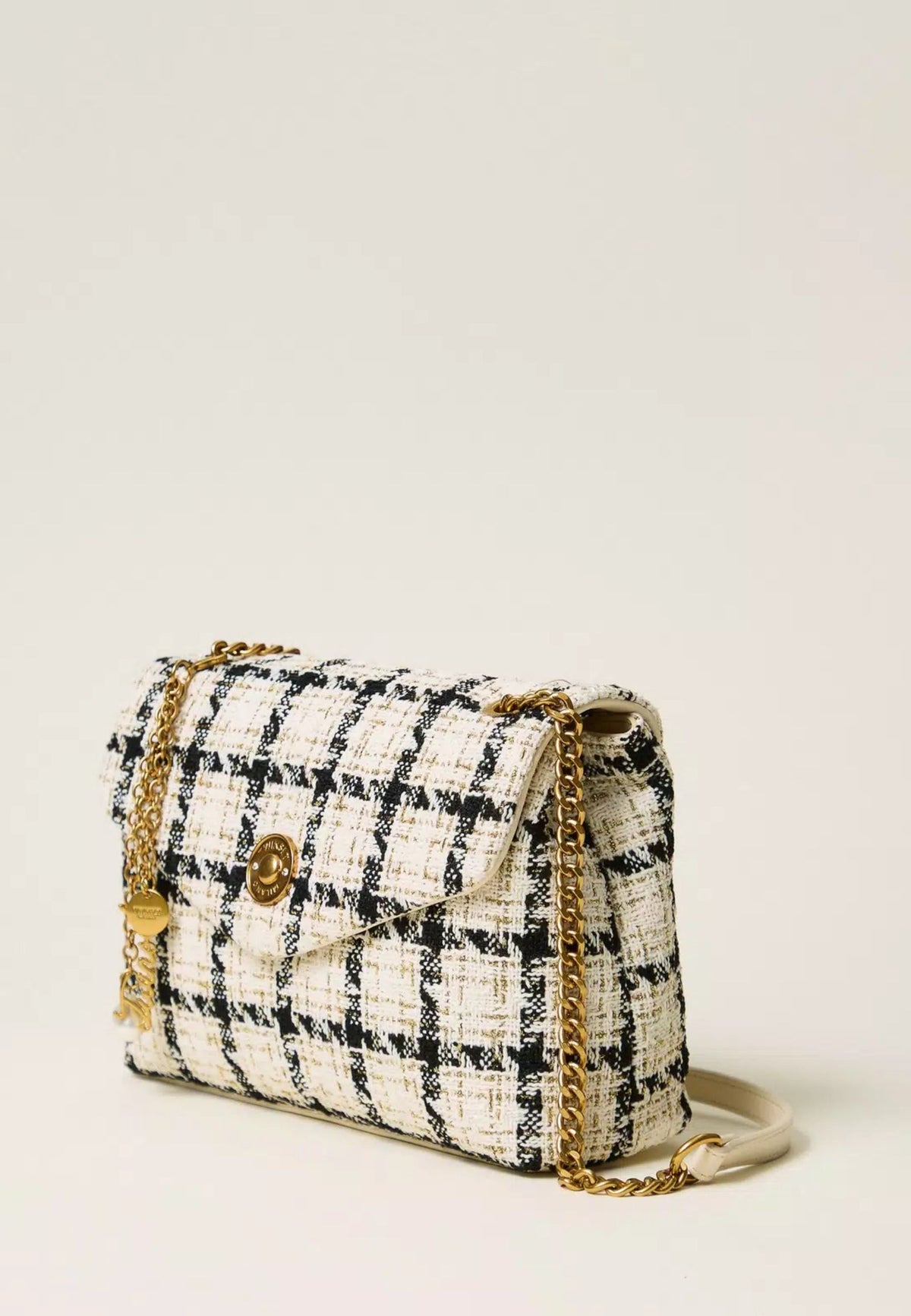 Twinset - Borsa a Tracolla Bouclé Check 