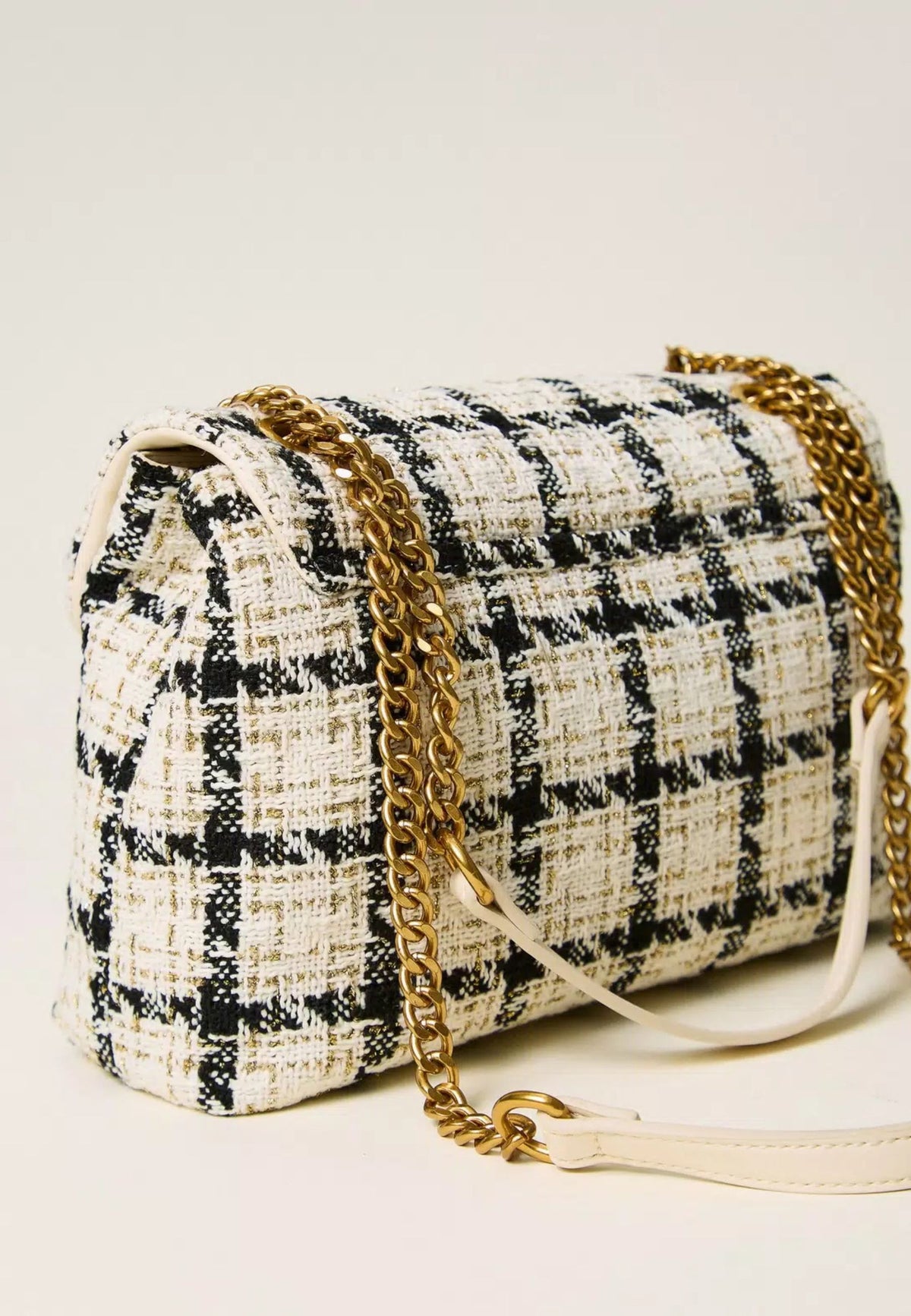 Twinset - Borsa a Tracolla Bouclé Check 