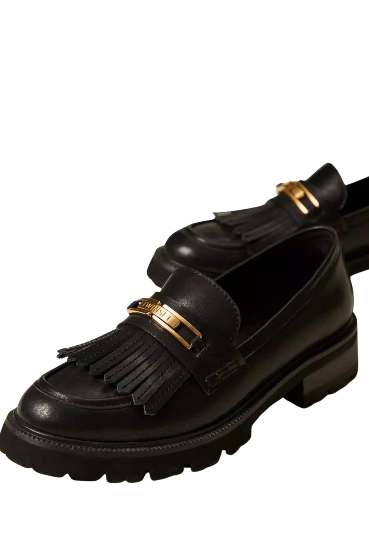 Twinset Milano - Mocassini in pelle con frange 