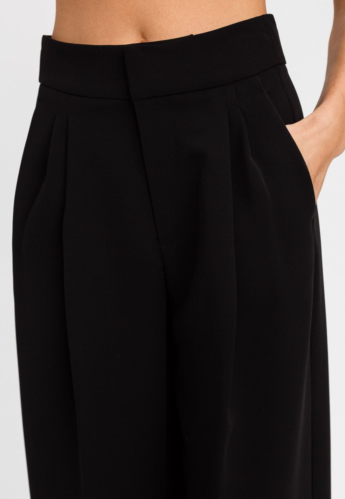 TWINSET - Pantalone palazzo nero 