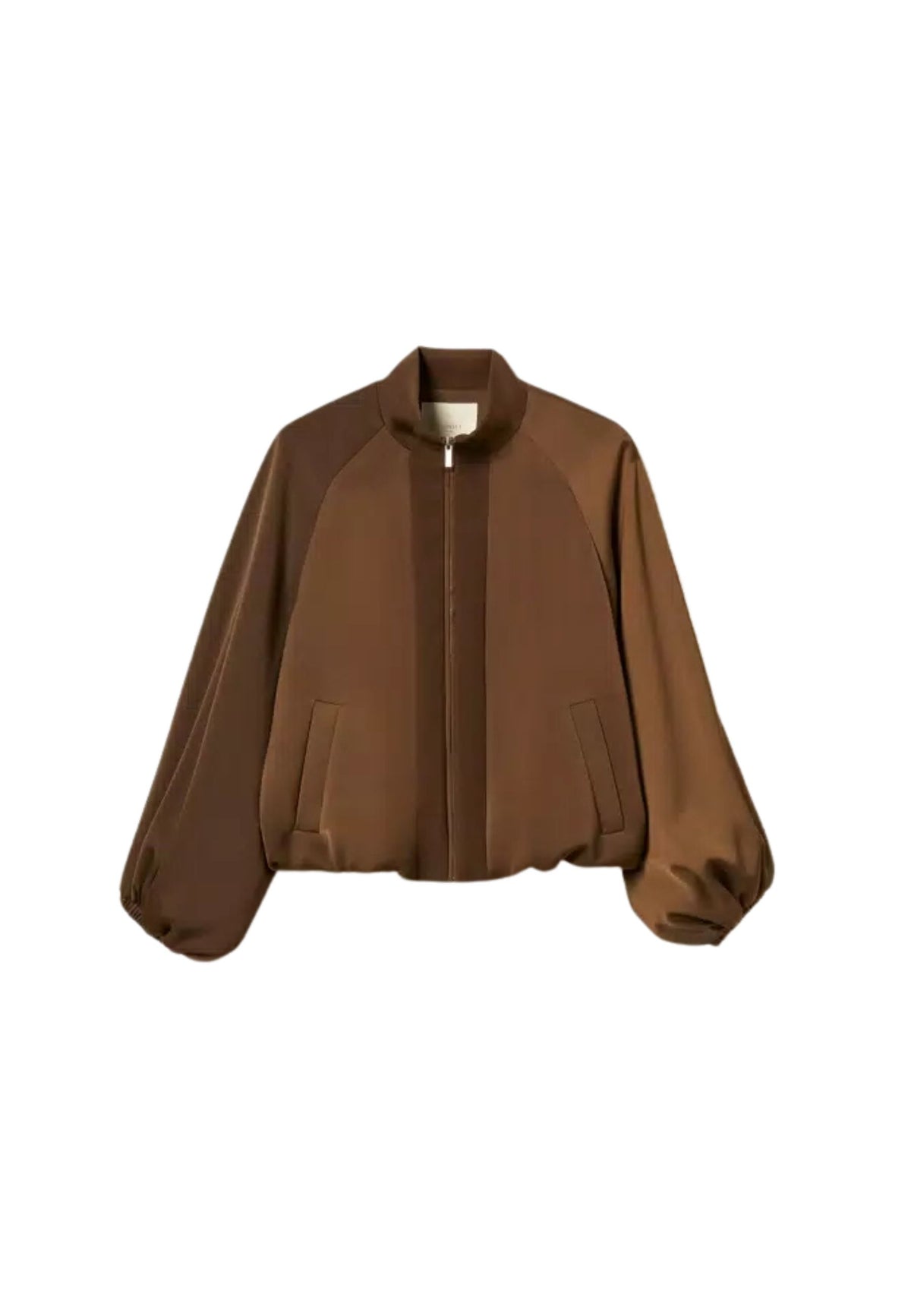 Giacca Twinset balloon in envers satin 