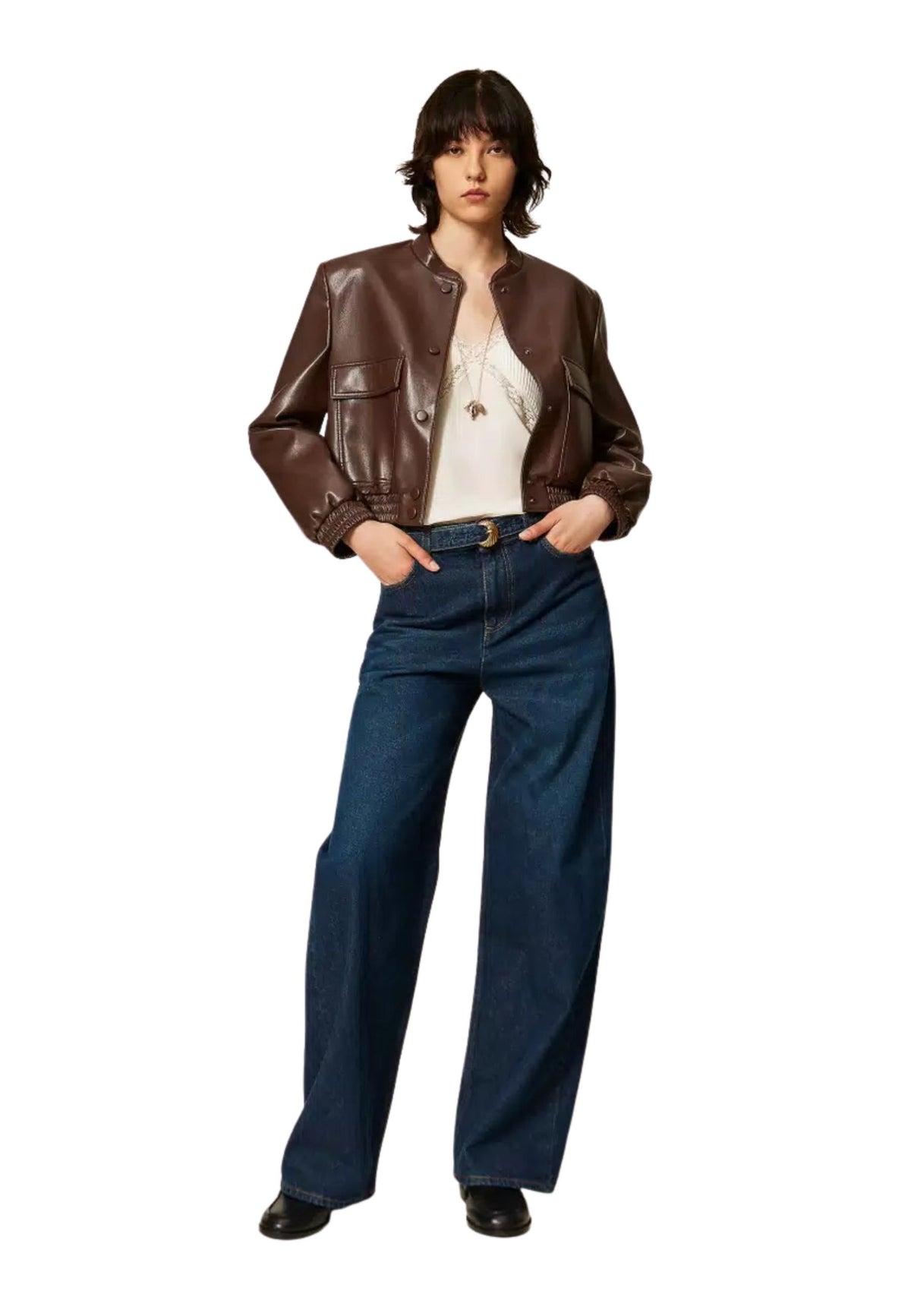 Twinset Milano - Jeans barrel con cintura 