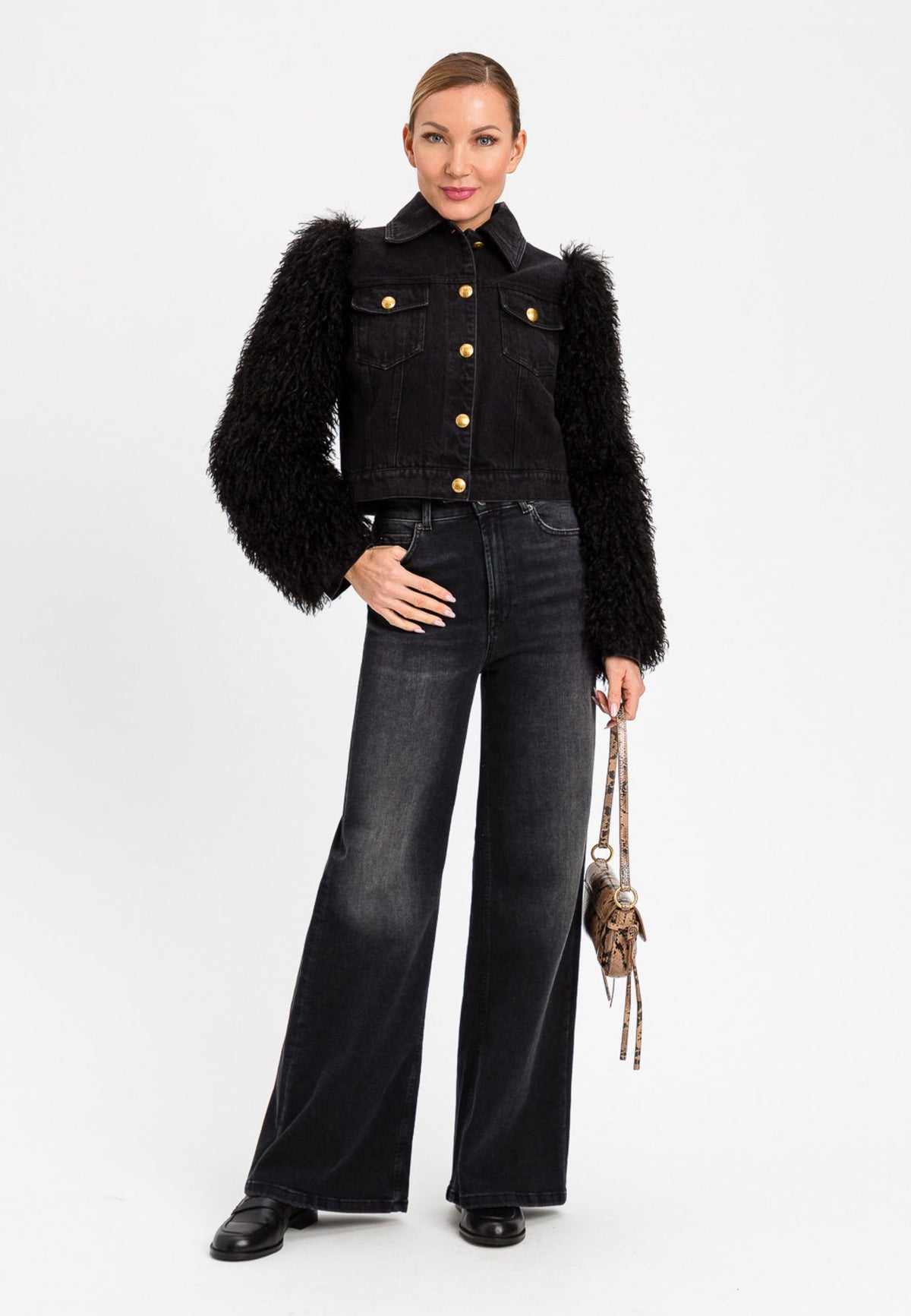 Jeans Twinset Straight Fit nero 