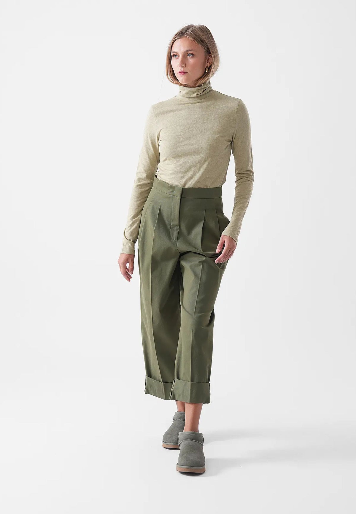 Pantaloni BRONZO in cotone stretch - Weekend Max Mara 