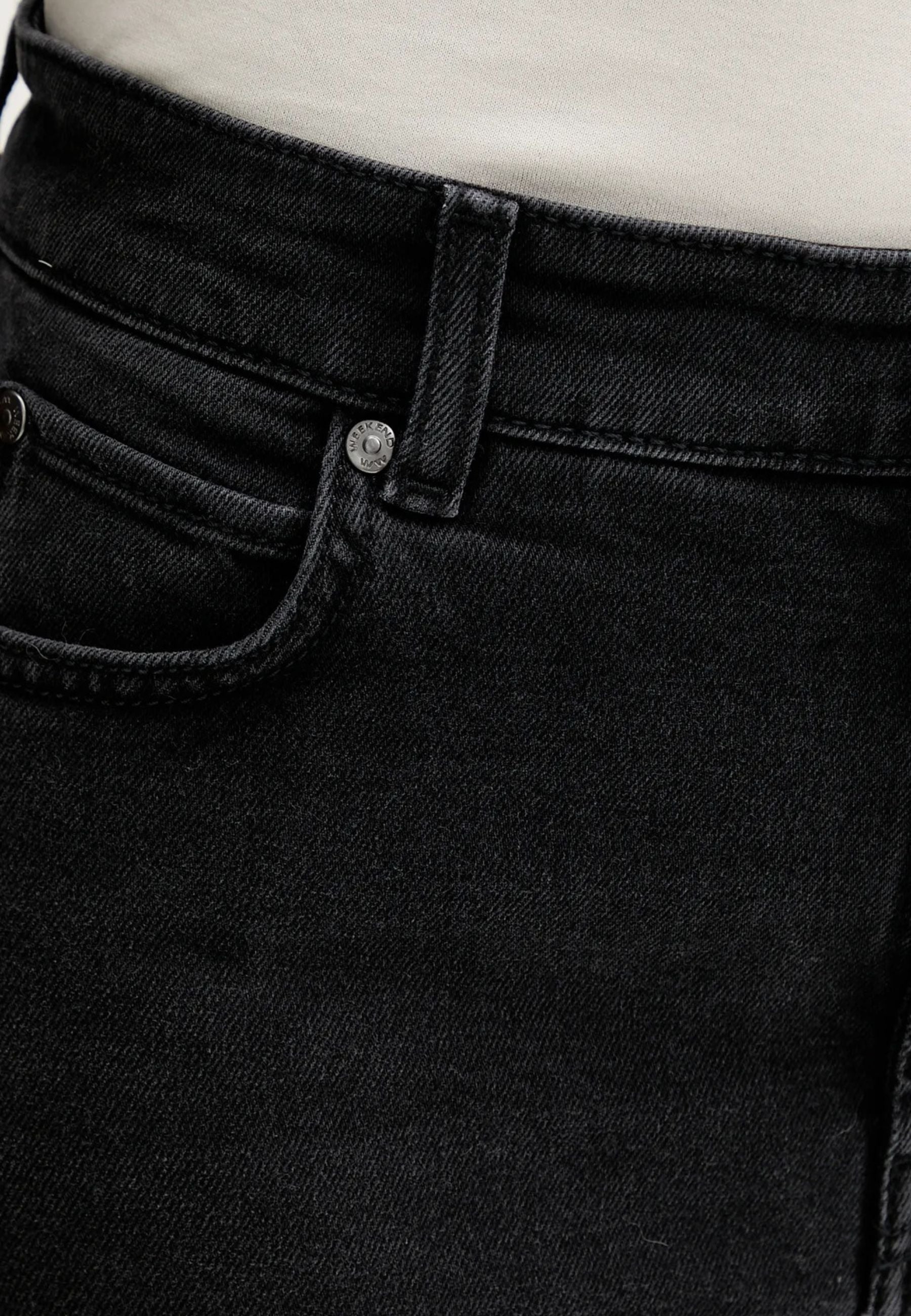 Jeans donna straight fit vita alta 