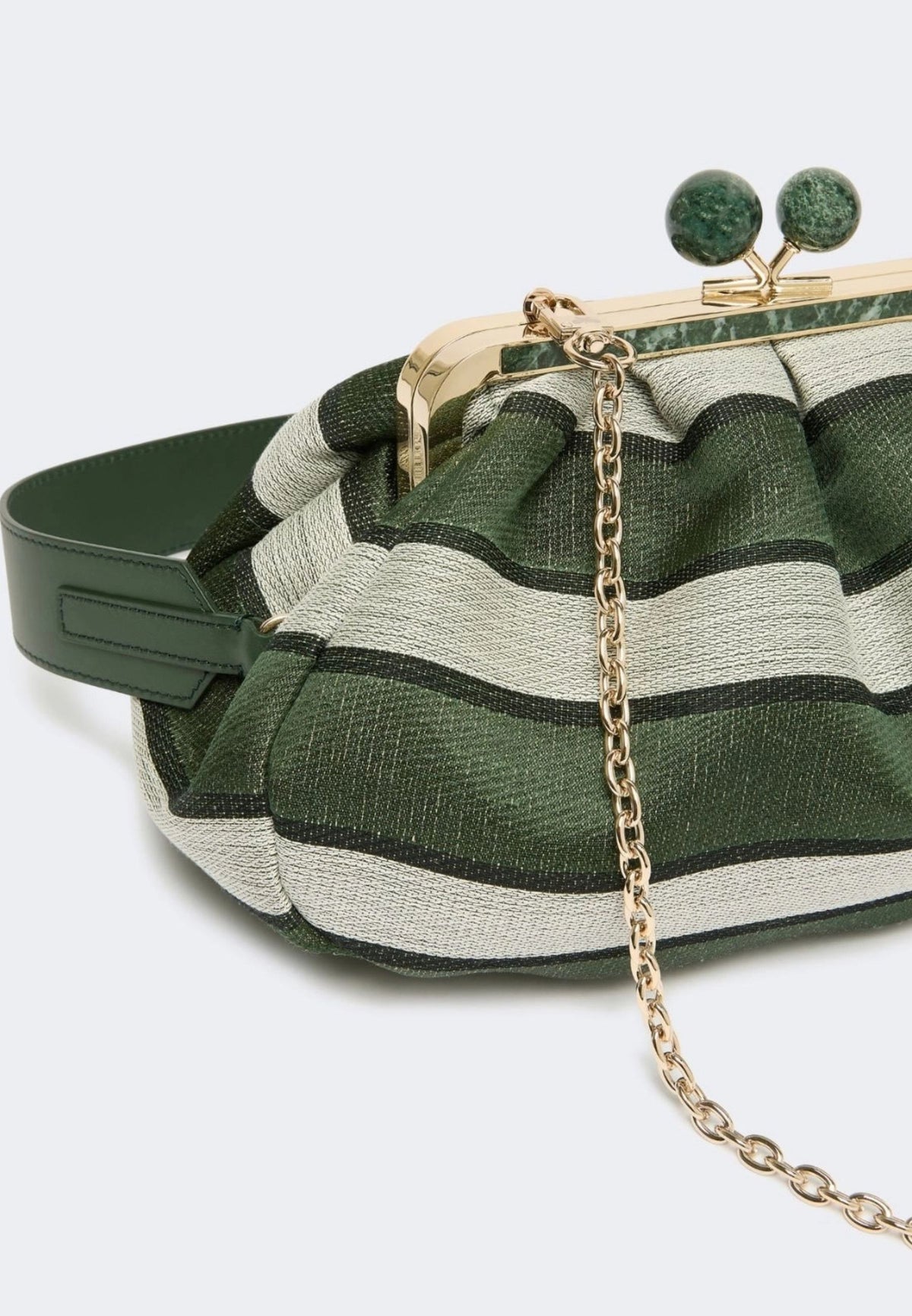 Weekend Max Mara Pasticcino Bag medium in jacquard verde salvia 