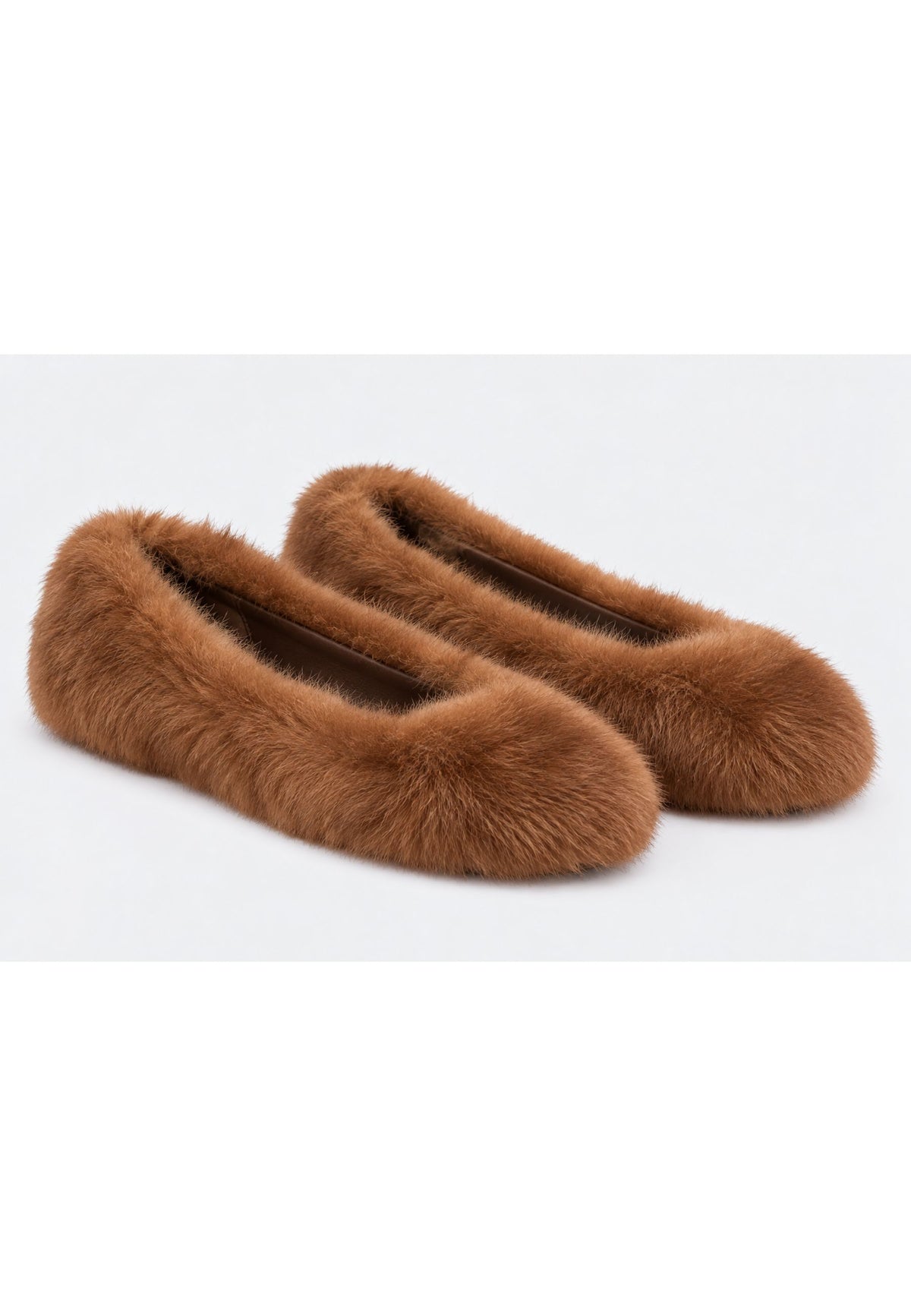 Weekend Max Mara - Ballerine in pelo marrone 