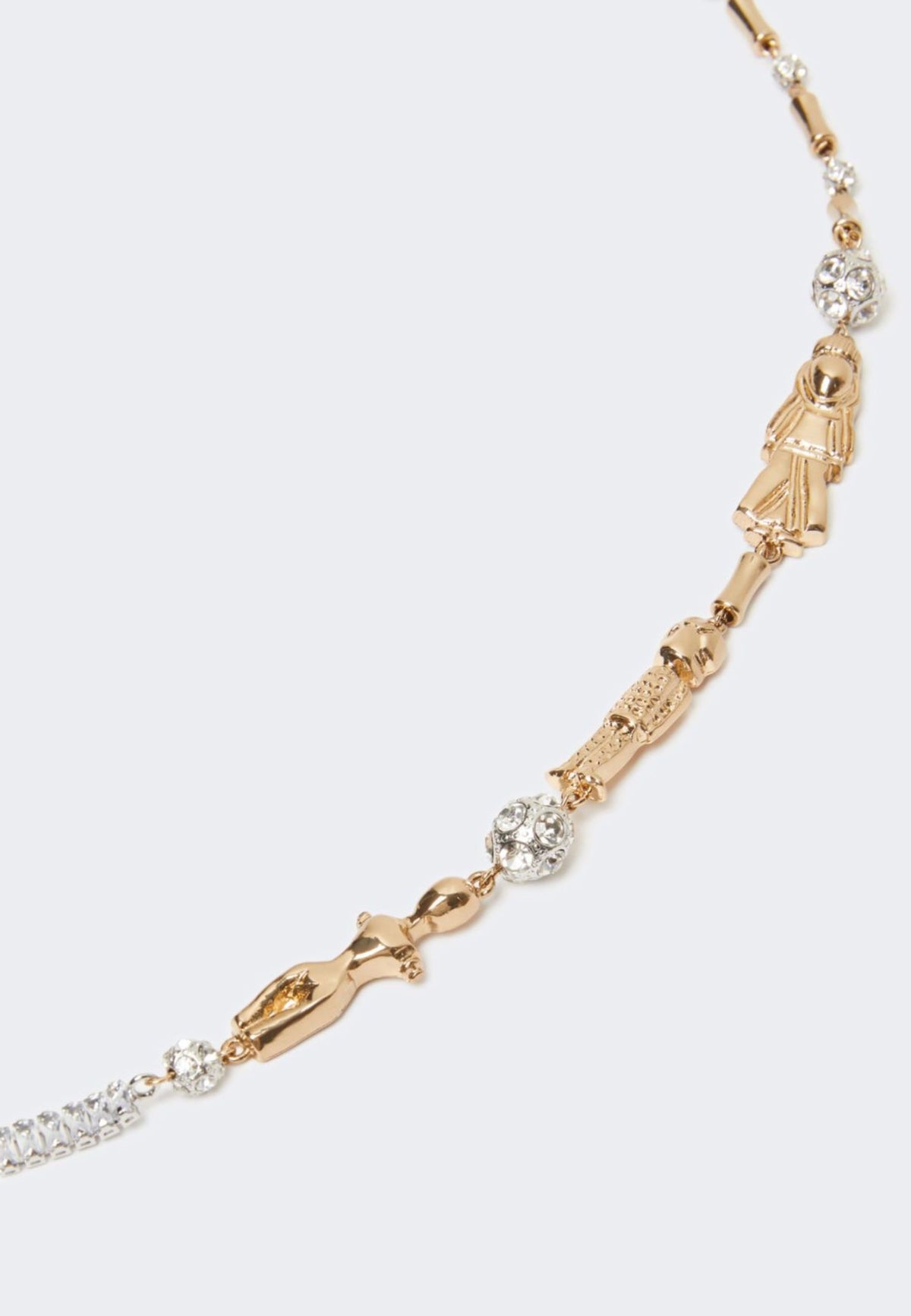 WEEKEND MAX MARA - Collana lunga con charm e cristalli 