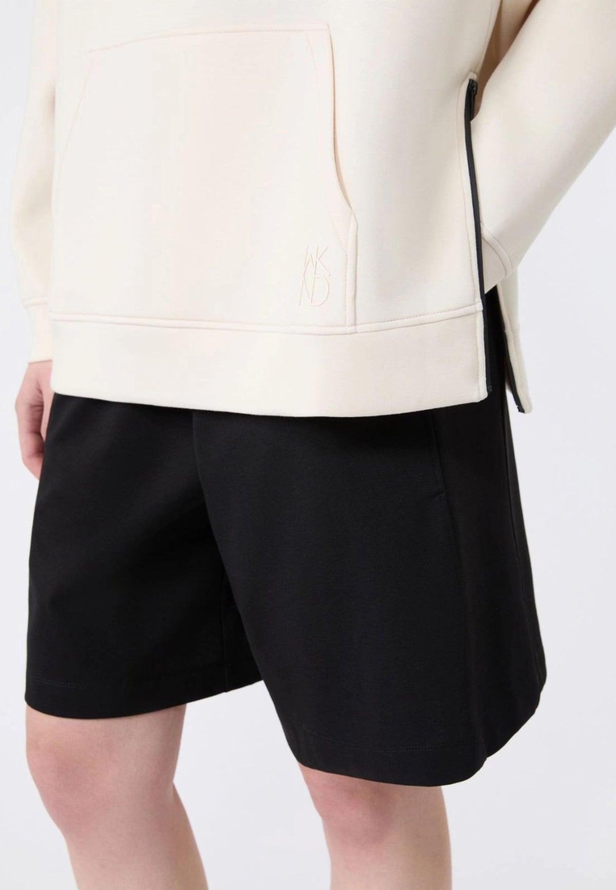 Weekend Max Mara felpa in jersey scuba avorio 
