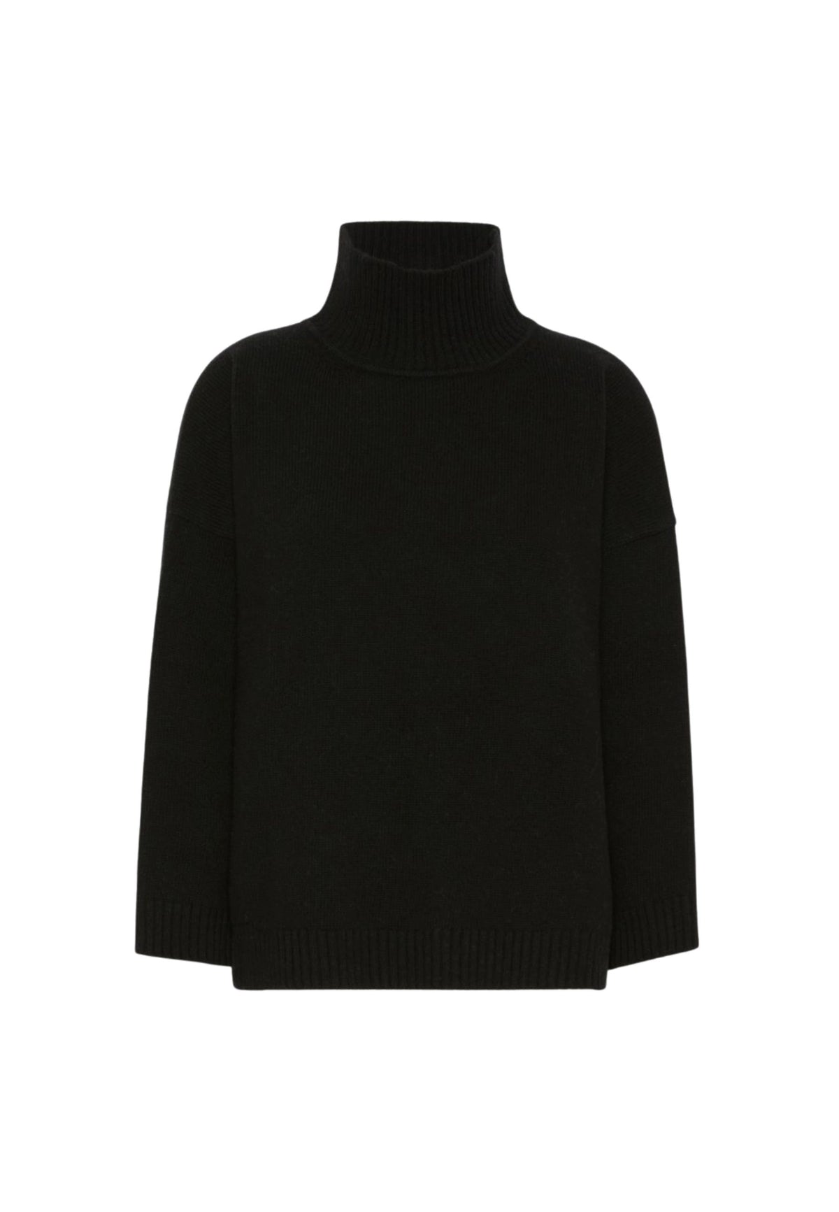 Weekend Max Mara dolcevita in pura lana nero 
