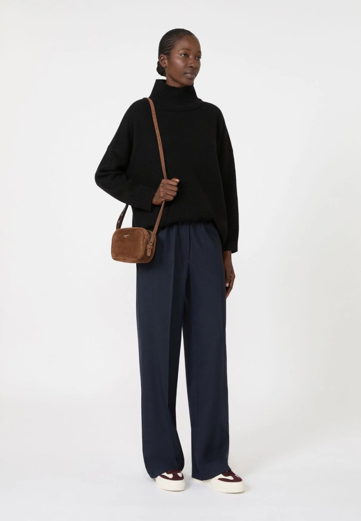 Weekend Max Mara dolcevita in pura lana nero 