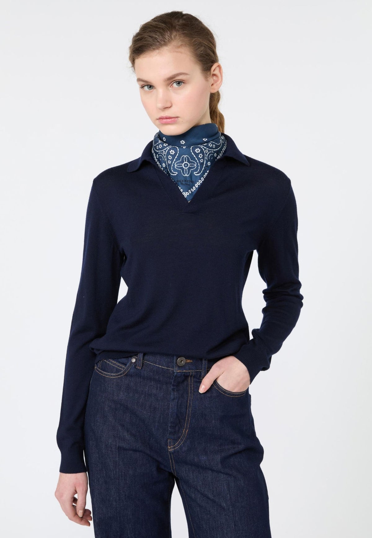 Weekend Max Mara - Maglia Polo in Lana e Cashmere 