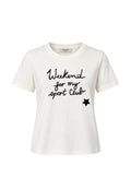 Weekend Max Mara - T-shirt in cotone con stampa - Bianco