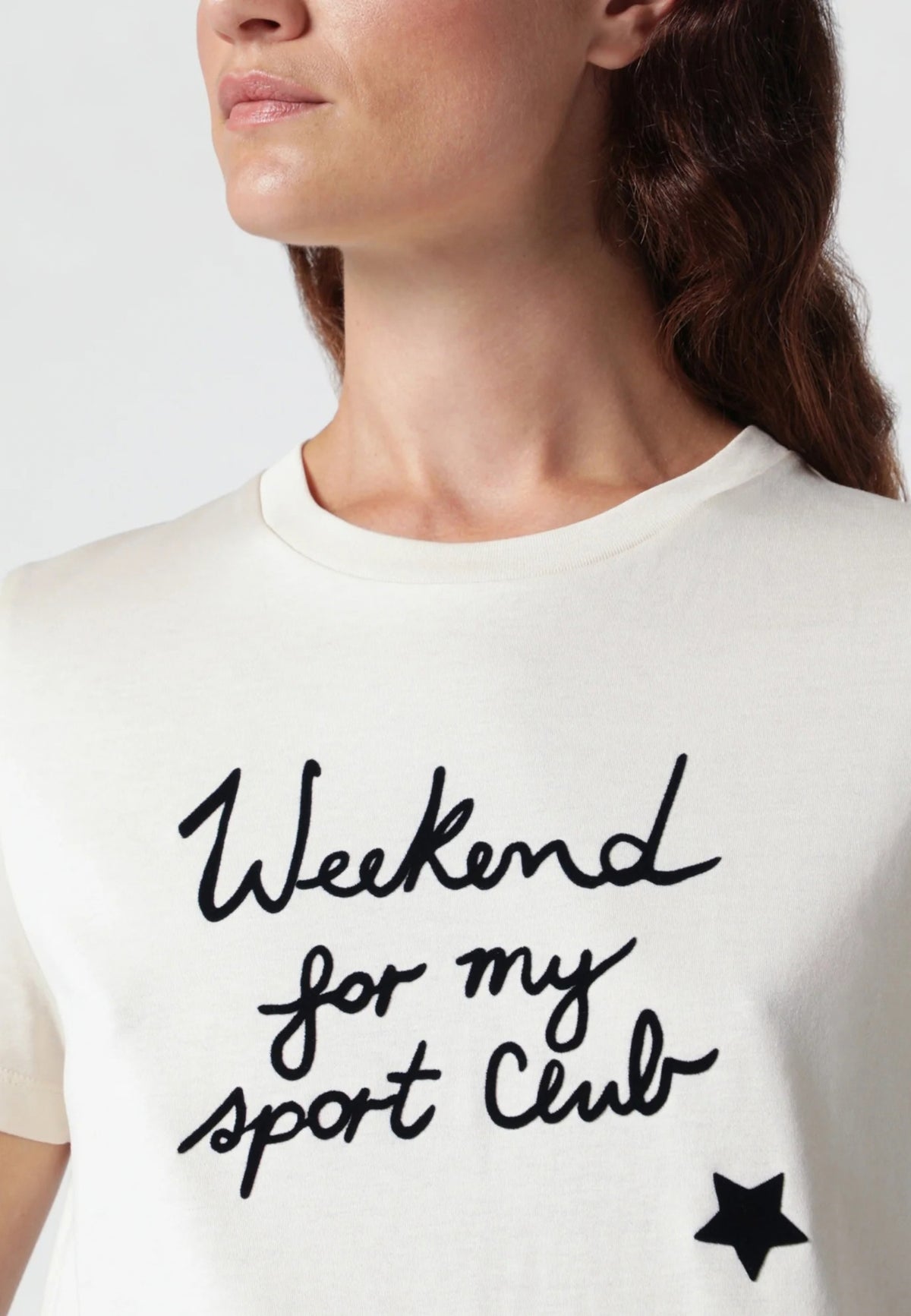 Weekend Max Mara - T-shirt in cotone con stampa - Bianco 