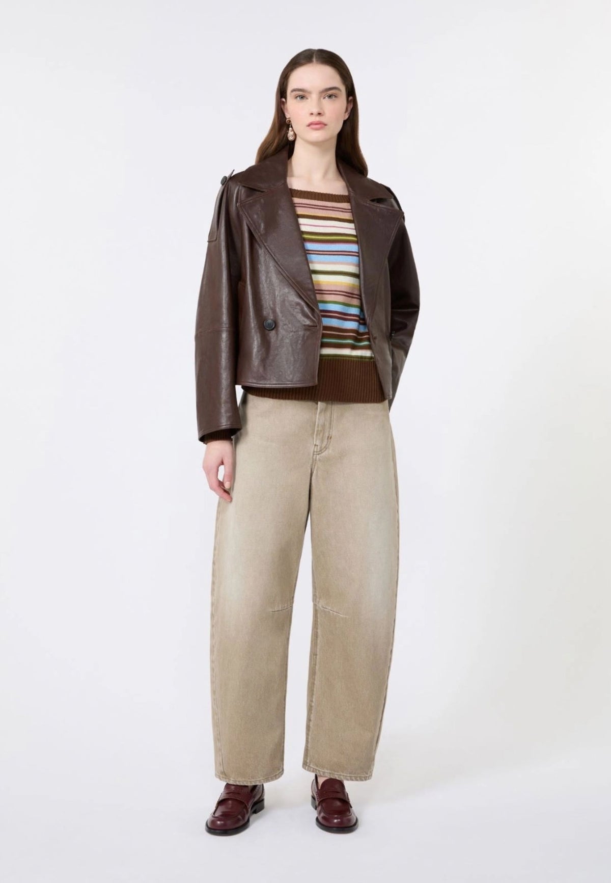 Weekend Max Mara - Giacca Caban Doppiopetto in Nappa 