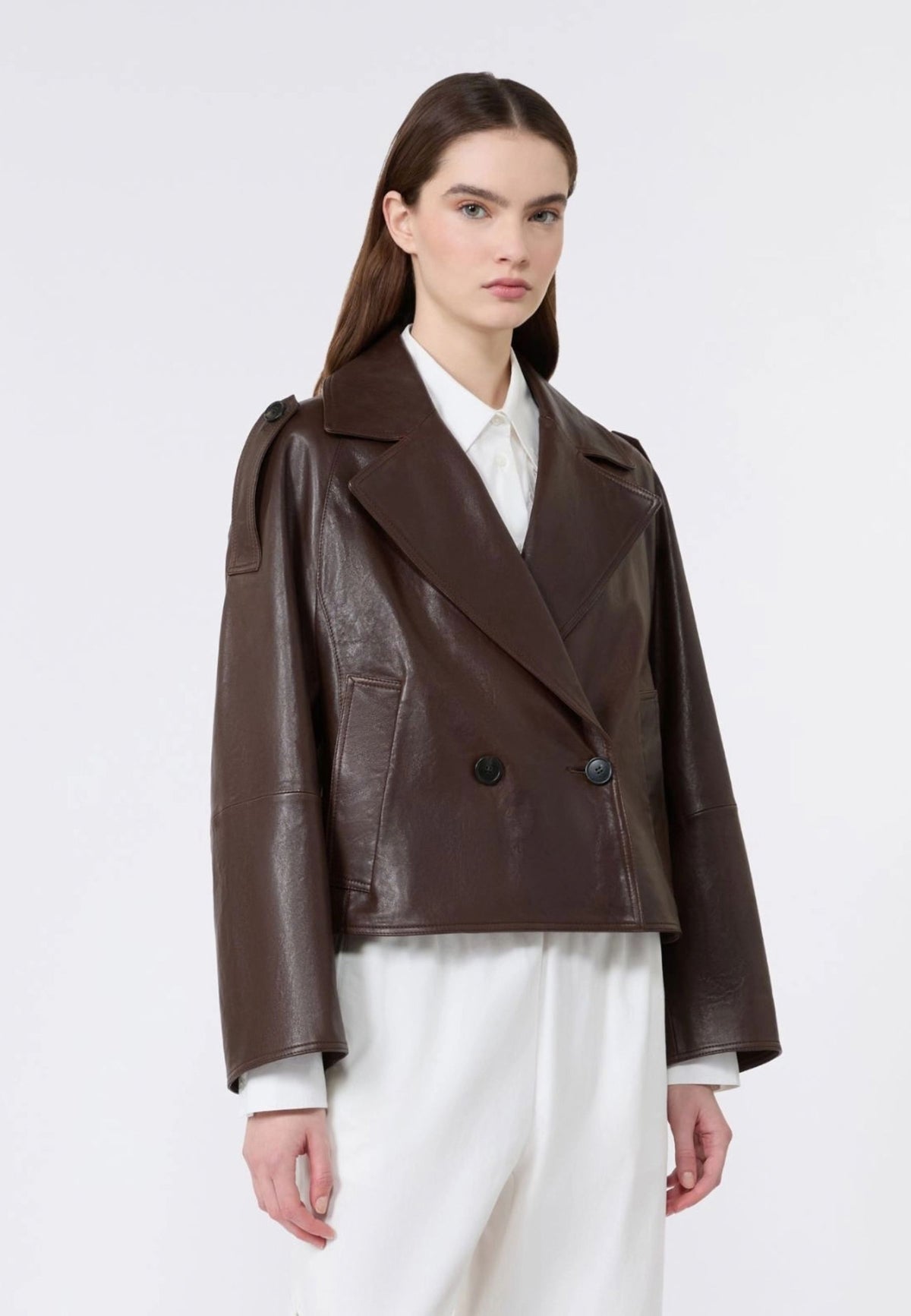 Weekend Max Mara - Giacca Caban Doppiopetto in Nappa 