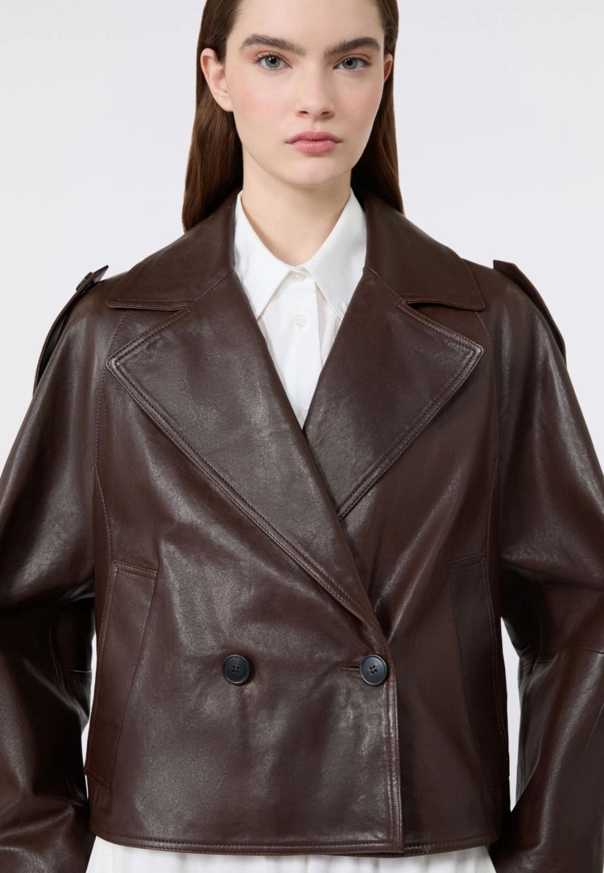 Weekend Max Mara - Giacca Caban Doppiopetto in Nappa 