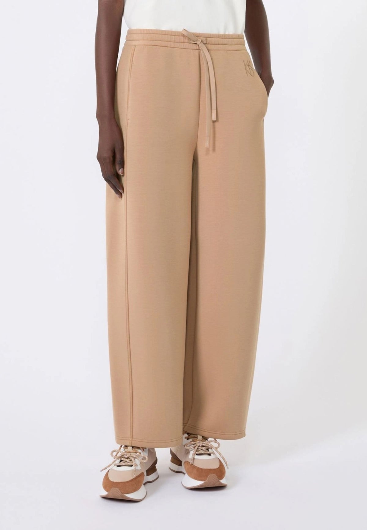 Weekend Max Mara - Pantalone Barrel Leg in Jersey Scuba 