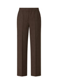 Weekend Max Mara - Stretch wool flannel trousers - Chestnut