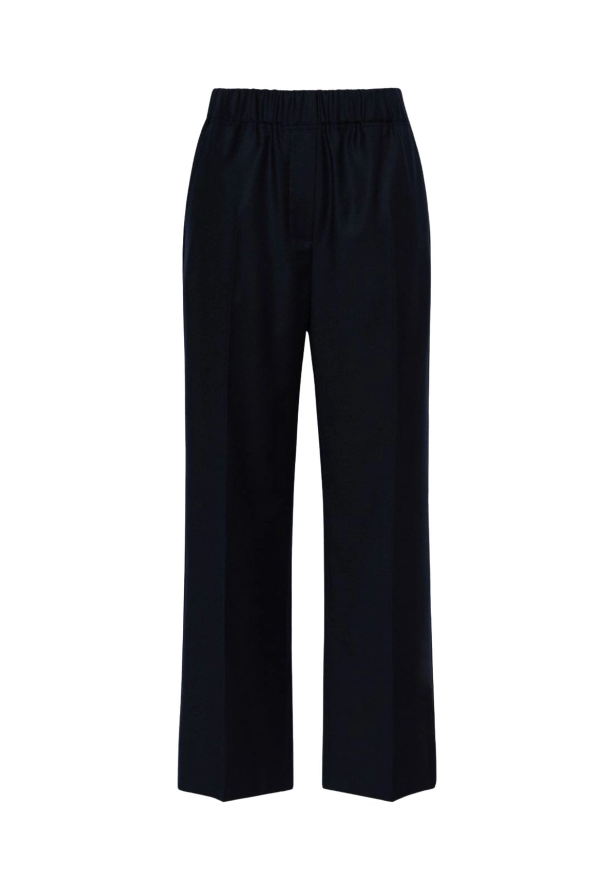 Weekend Max Mara - Pantalone Dritto in Flanella di Lana Stretch 