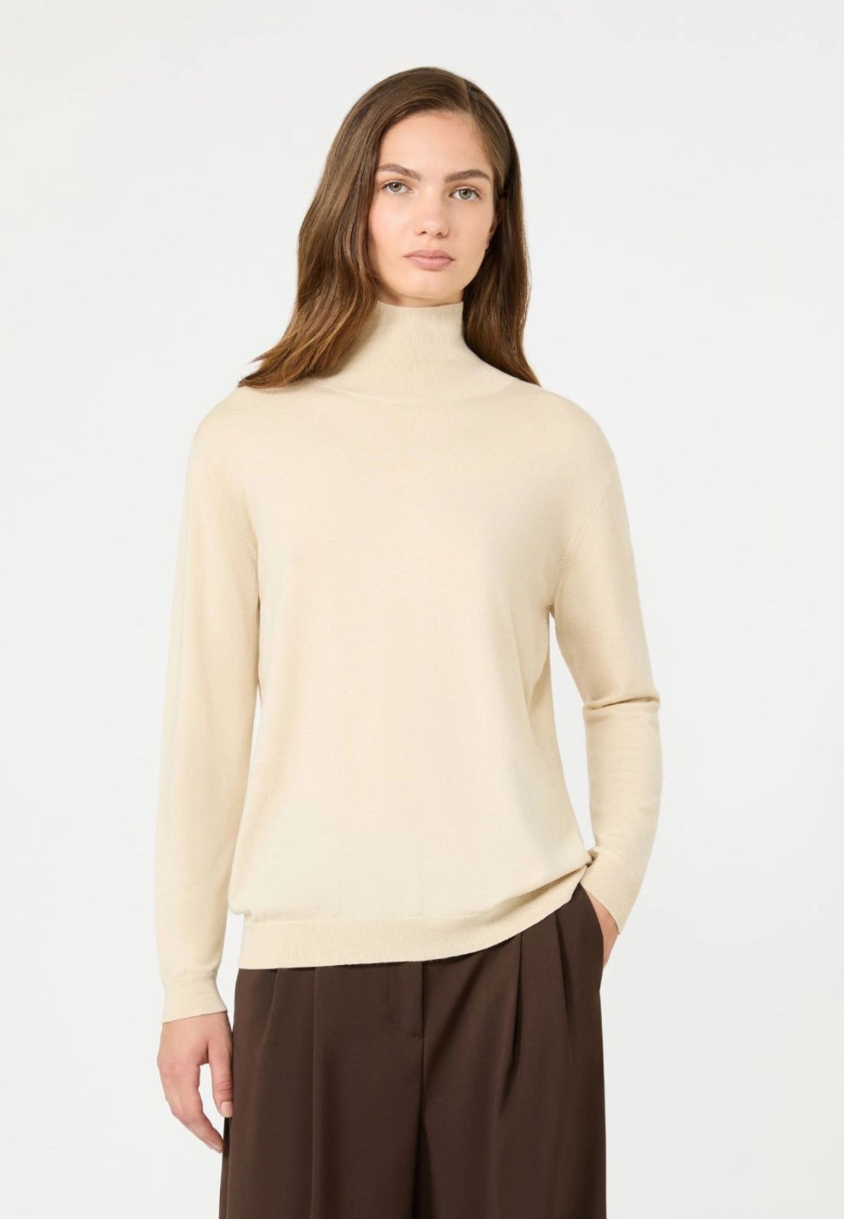 Weekend Max Mara - Maglia Dolcevita in Seta e Lana 