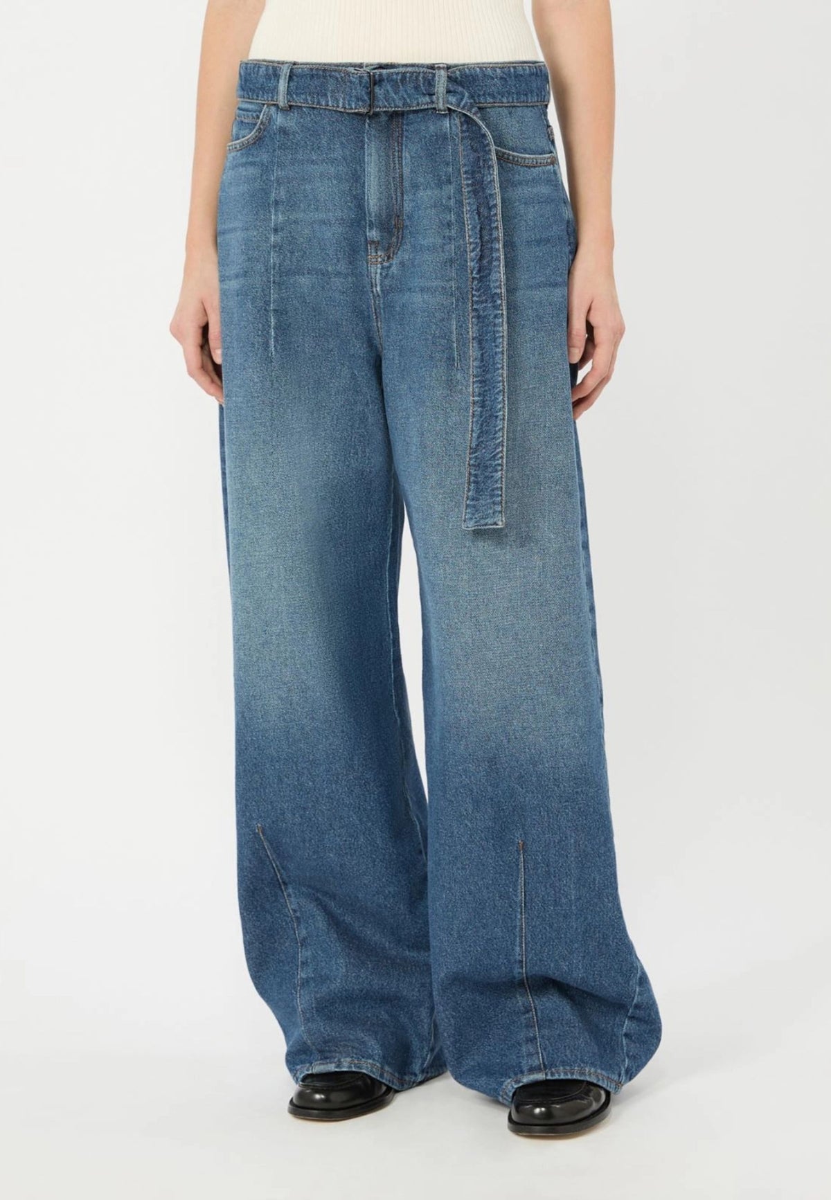 Weekend Max Mara - Jeans Barrel Leg con Cintura 