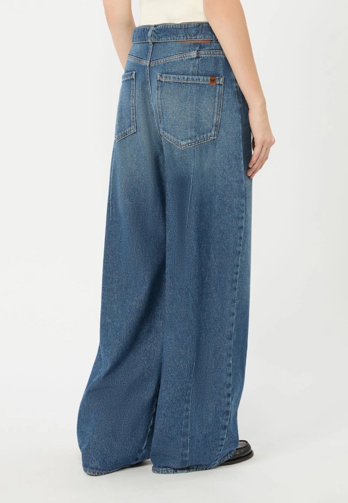 Weekend Max Mara - Jeans Barrel Leg con Cintura 