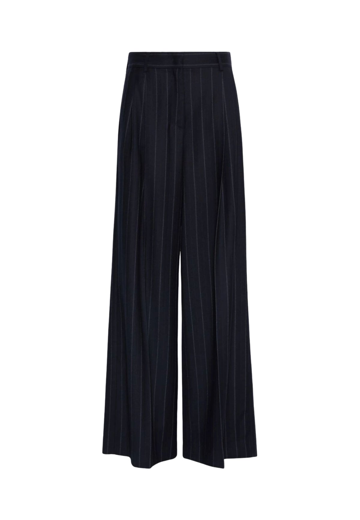 Weekend Max Mara - Pantalone Sartoriale Wide Leg in Flanella Gessata 