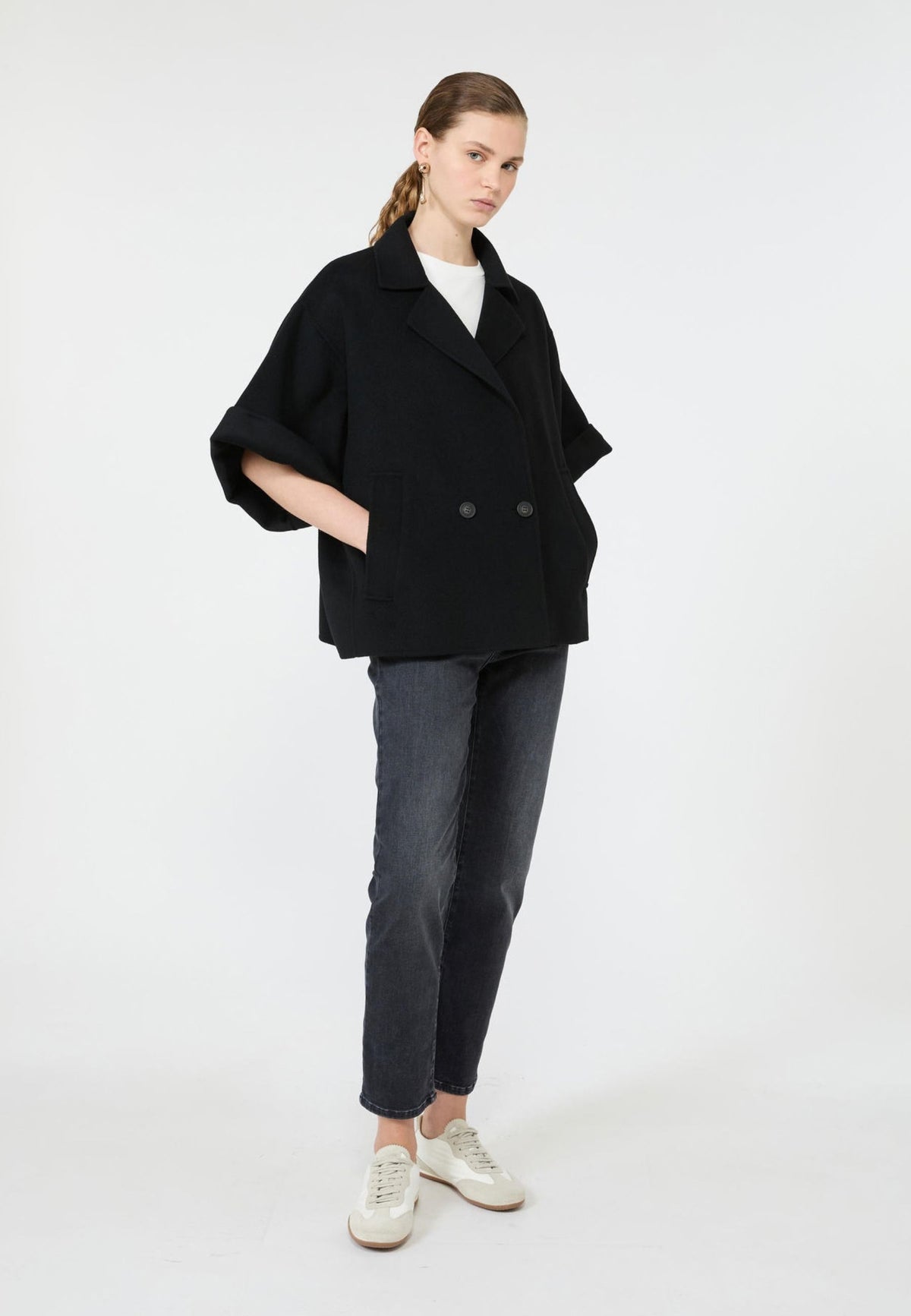 Weekend Max Mara - Cappotto Corto Doppiopetto in Pura Lana 