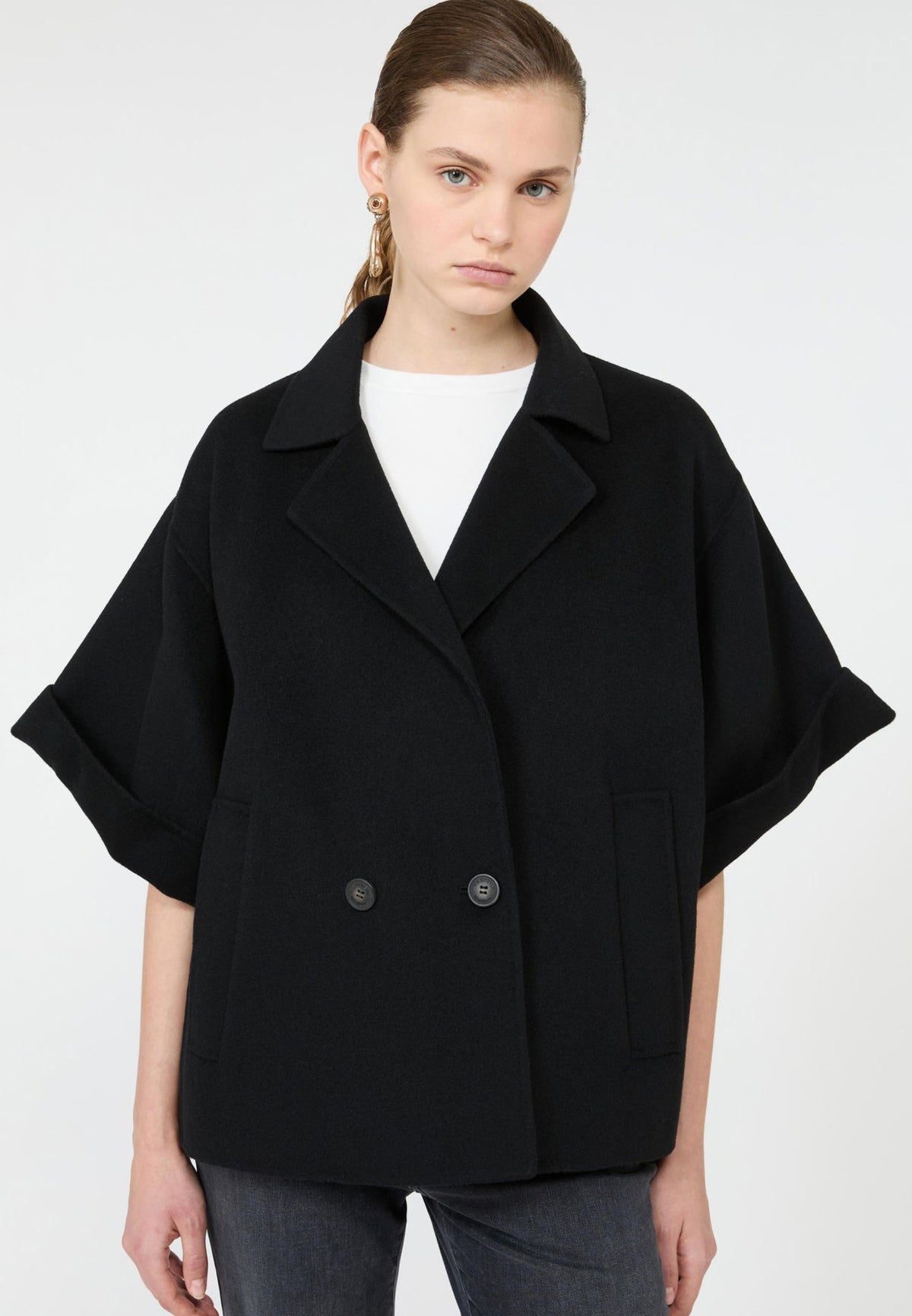Weekend Max Mara - Cappotto Corto Doppiopetto in Pura Lana 