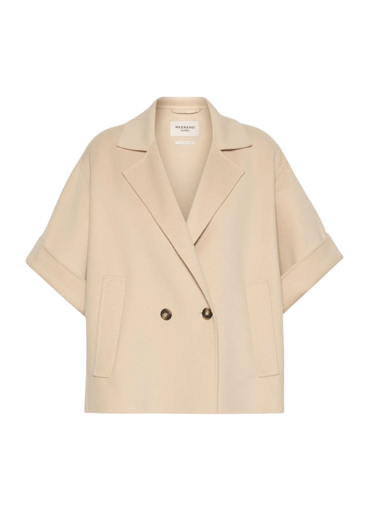 Weekend Max Mara - Cappotto Corto Doppiopetto in Pura Lana 