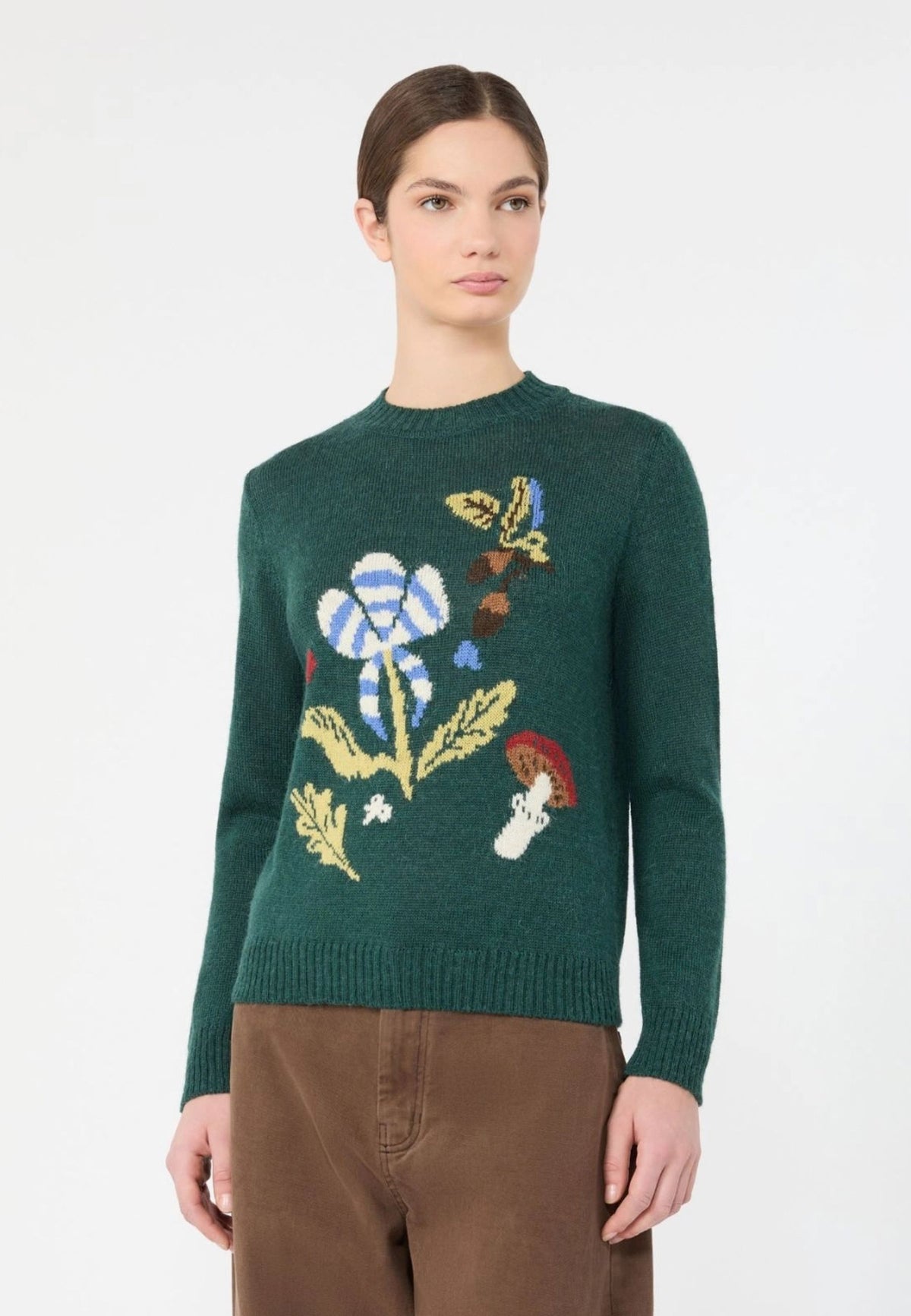 Weekend Max Mara - Maglia Girocollo in Misto Alpaca e Lana 