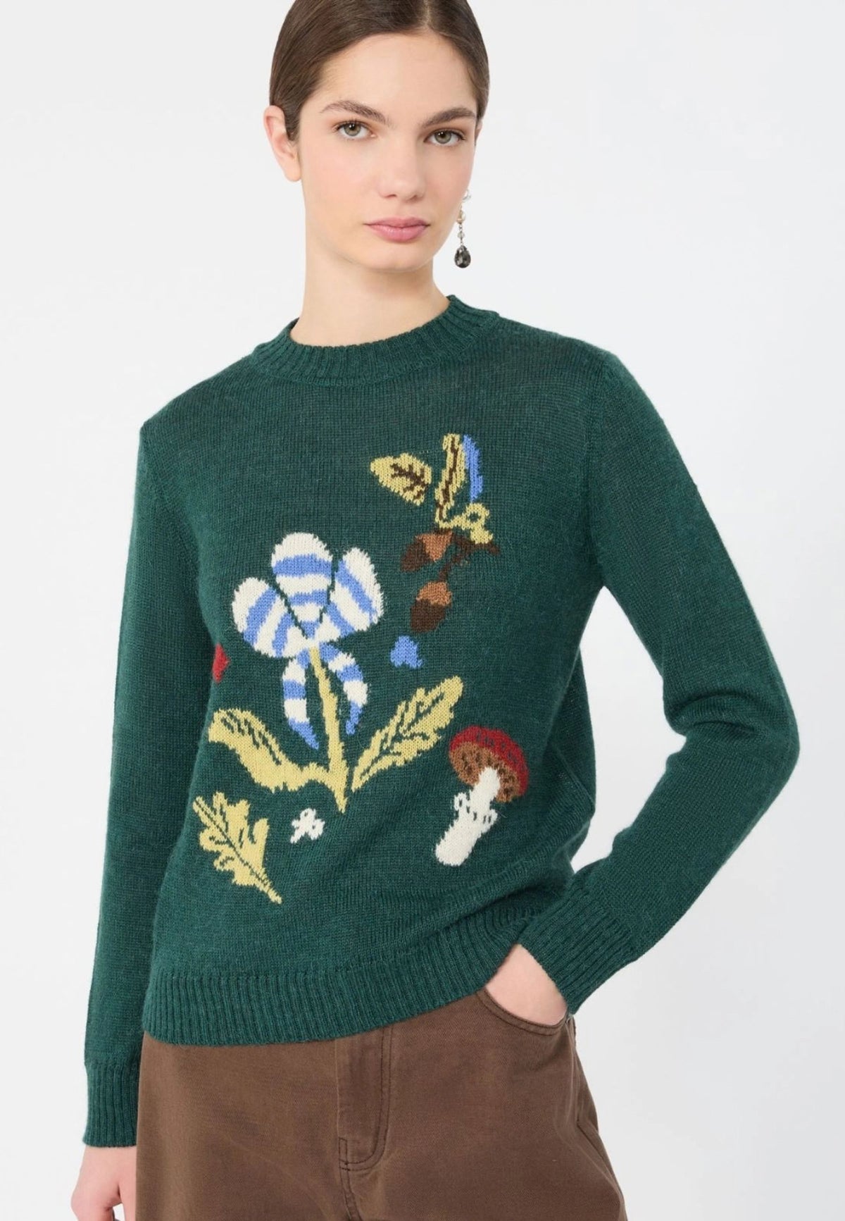 Weekend Max Mara - Maglia Girocollo in Misto Alpaca e Lana 