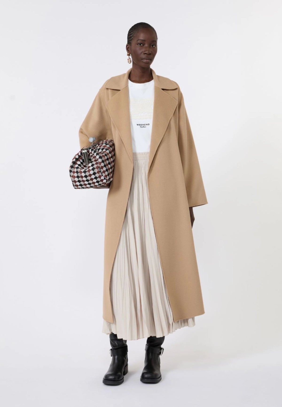 Weekend Max Mara - Cappotto Lungo a Vestaglia in Lana 