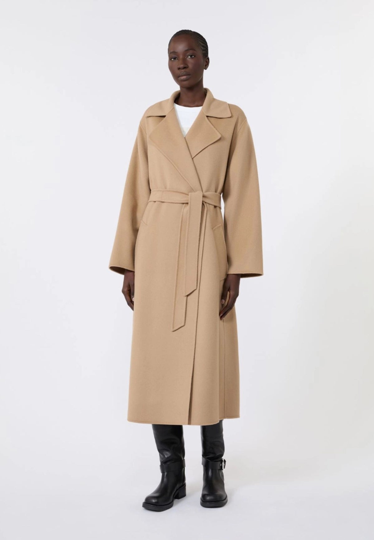 Weekend Max Mara - Cappotto Lungo a Vestaglia in Lana 