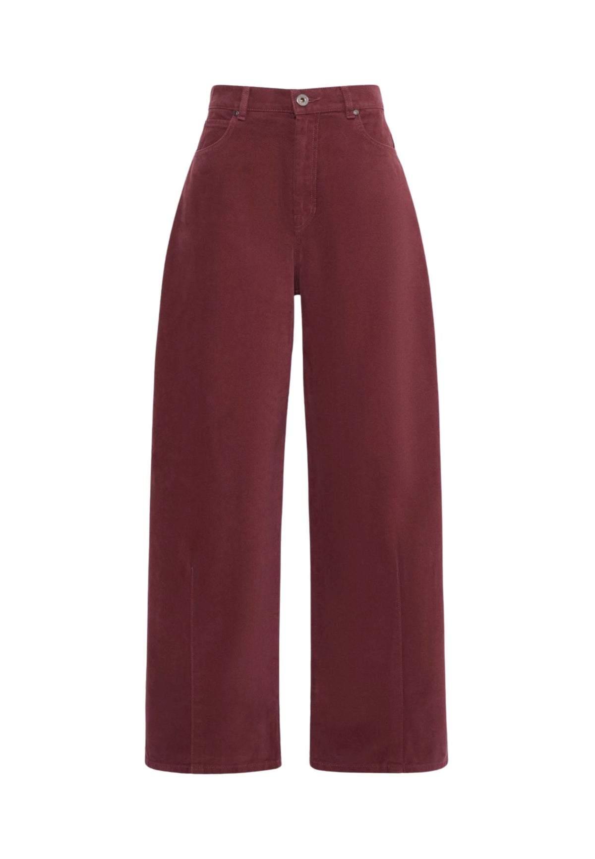 Weekend Max Mara - Pantalone Barrel Leg in Drill di Cotone 