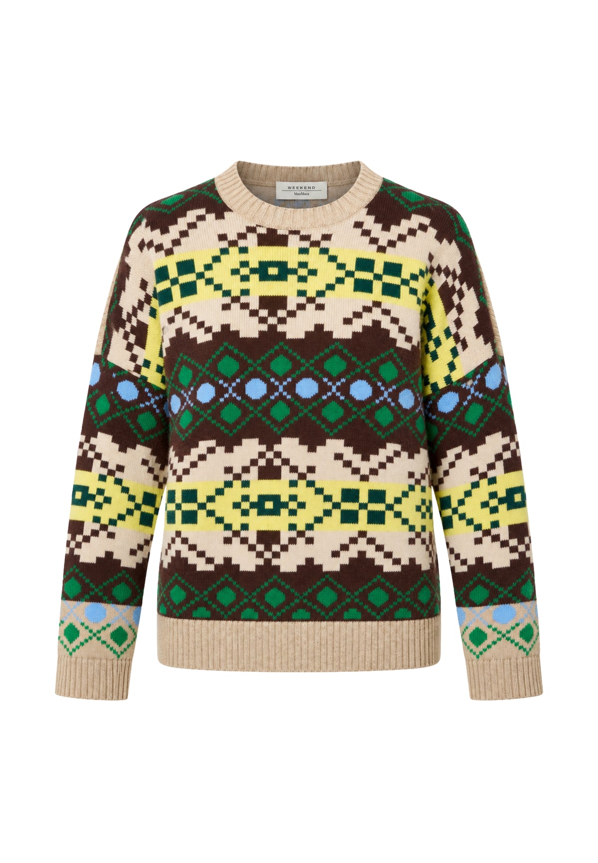 Weekend Max Mara - Maglia ampia in lana jacquard 