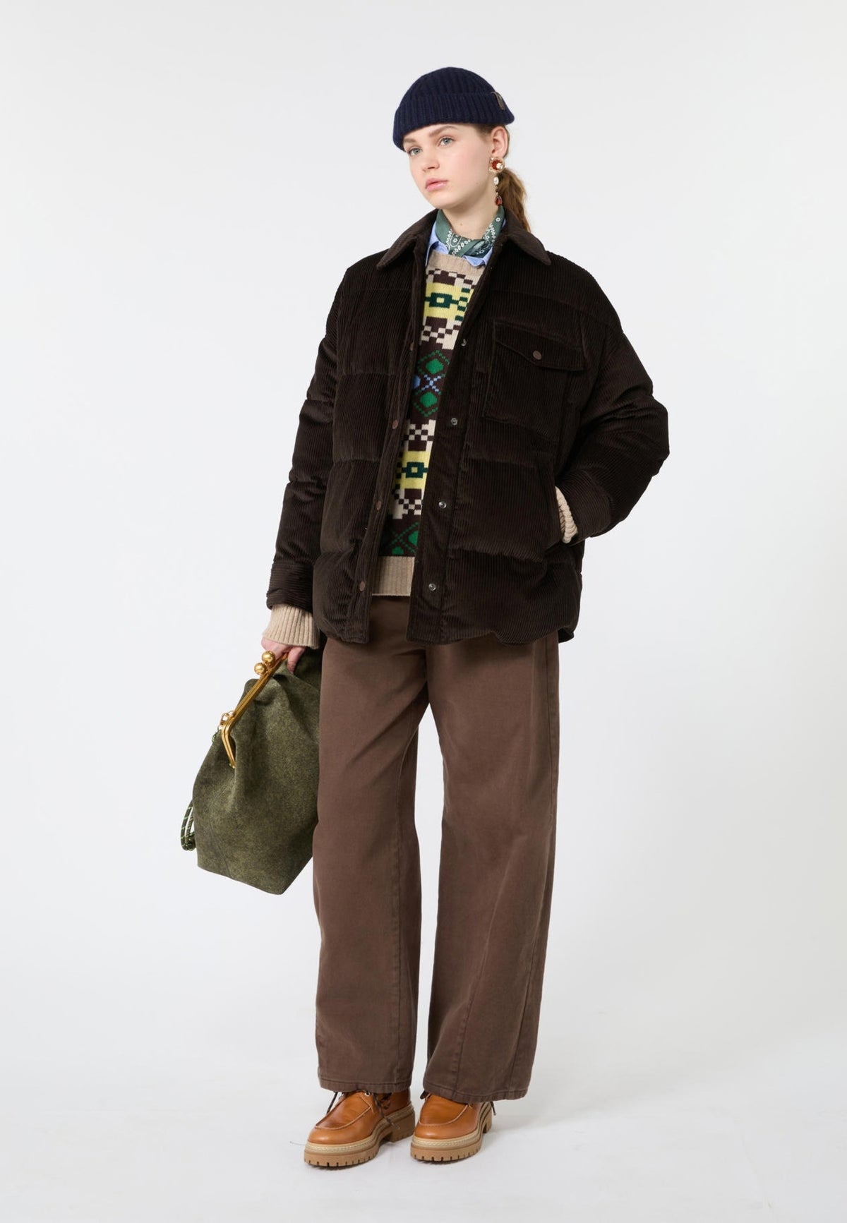 Weekend Max Mara - Maglia ampia in lana jacquard 