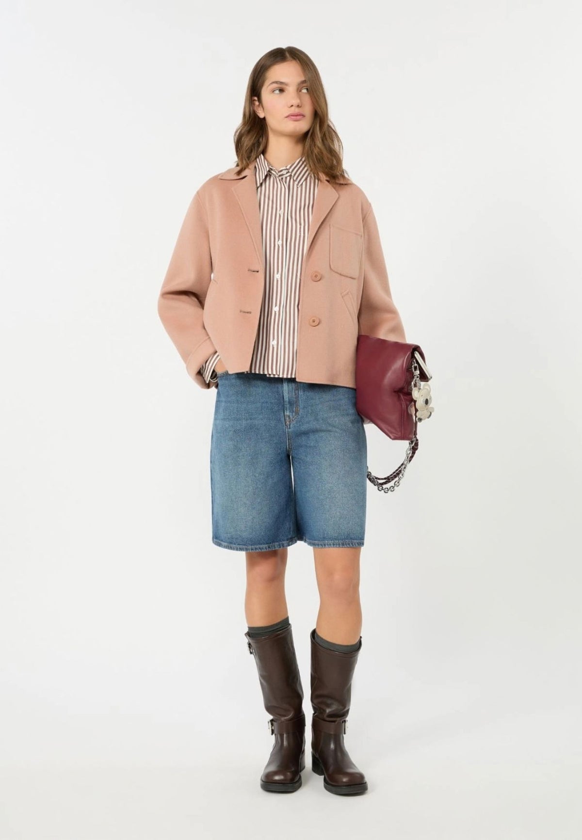 Weekend Max Mara - Giacca Cropped in Doppio Tessuto di Lana 