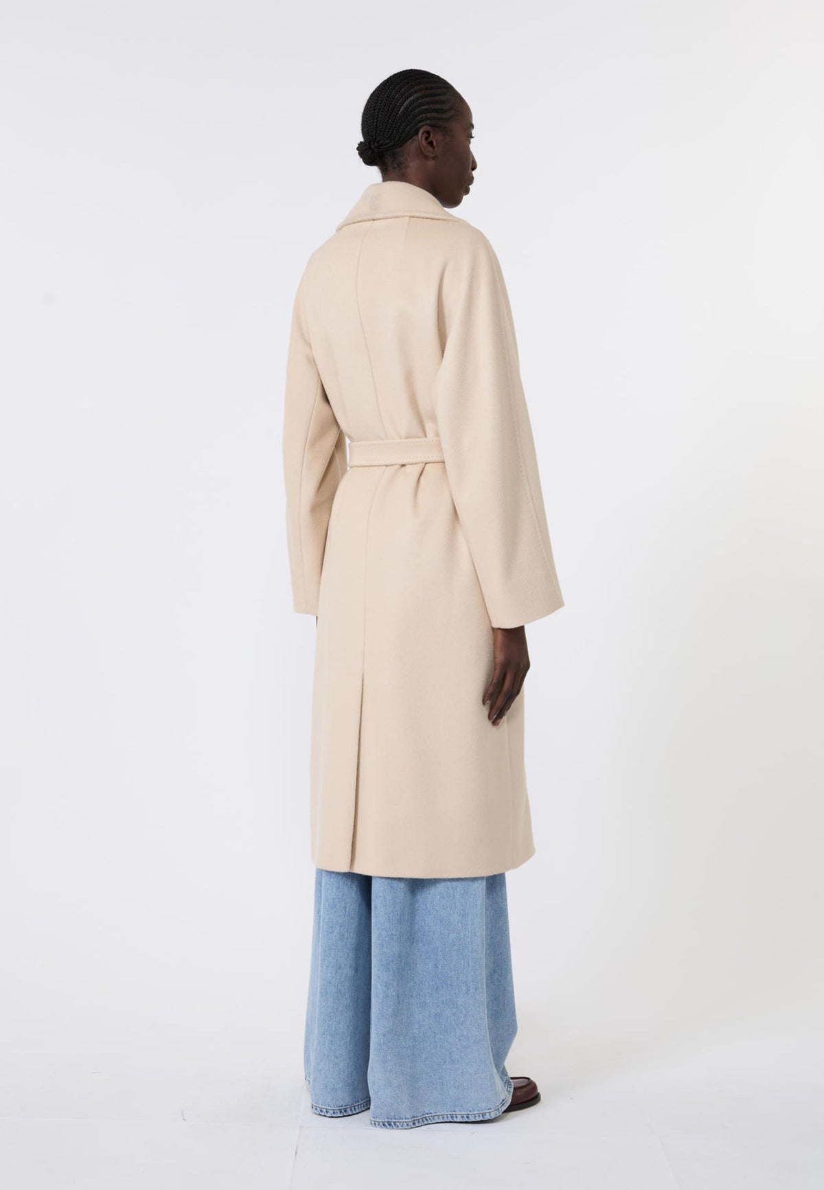 Weekend Max Mara - Cappotto Lungo in Pura Lana con Cintura 
