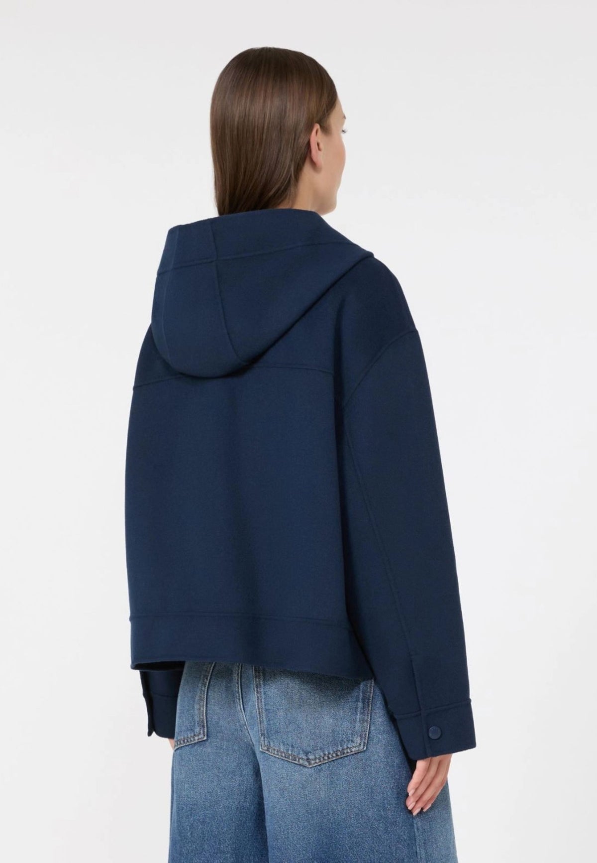 Weekend Max Mara - Giacca Cropped con Cappuccio in Lana 