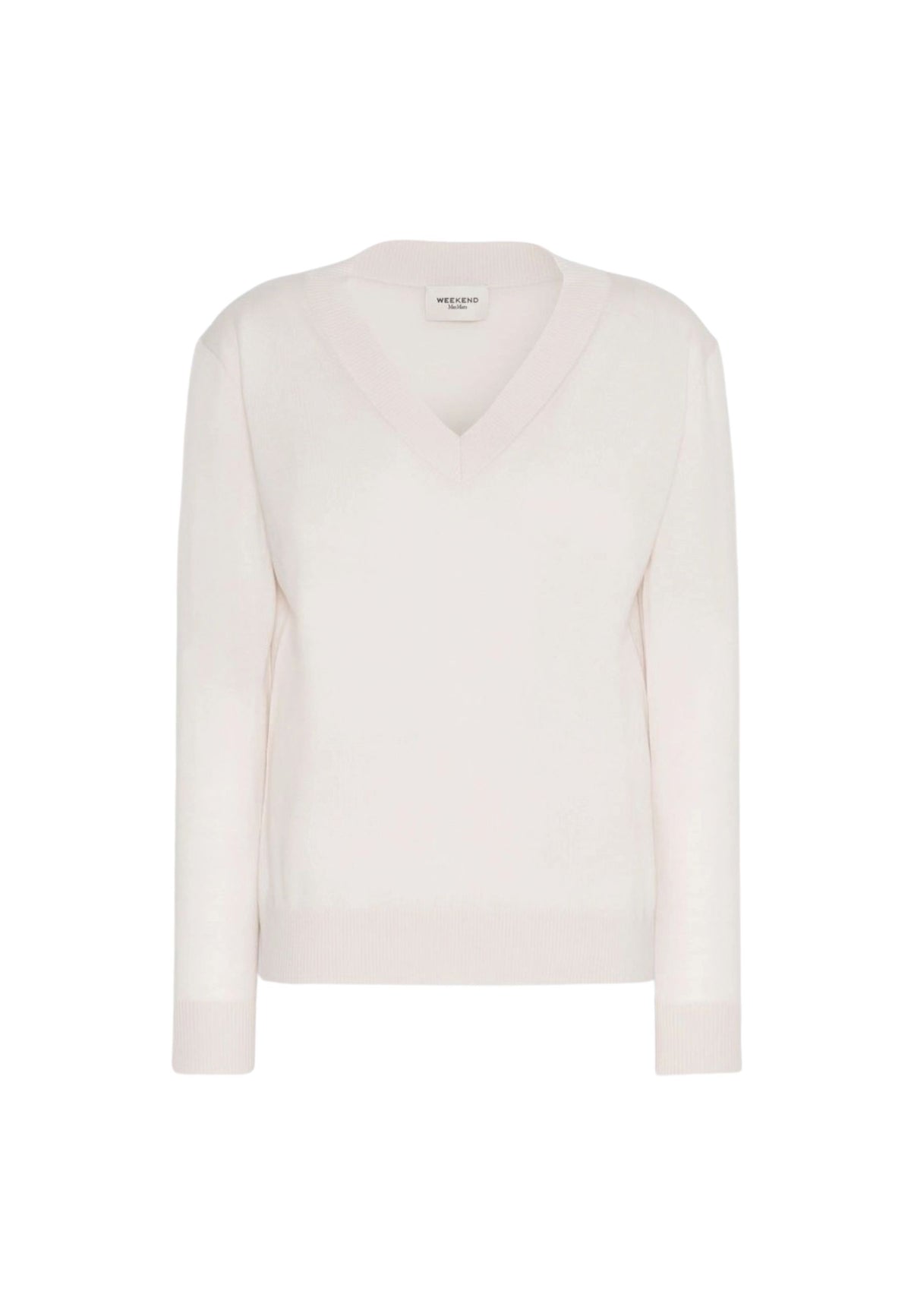 Weekend Max Mara - Maglia Scollo a V in Lana, Seta e Cashmere 