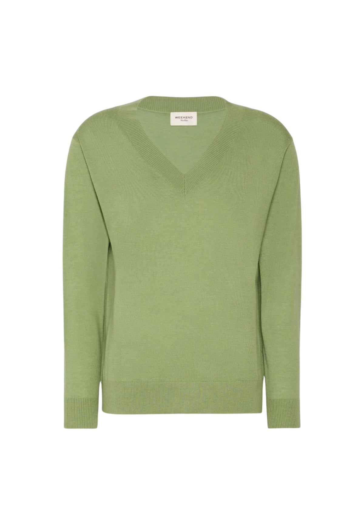 Weekend Max Mara - Maglia Scollo a V in Lana, Seta e Cashmere 