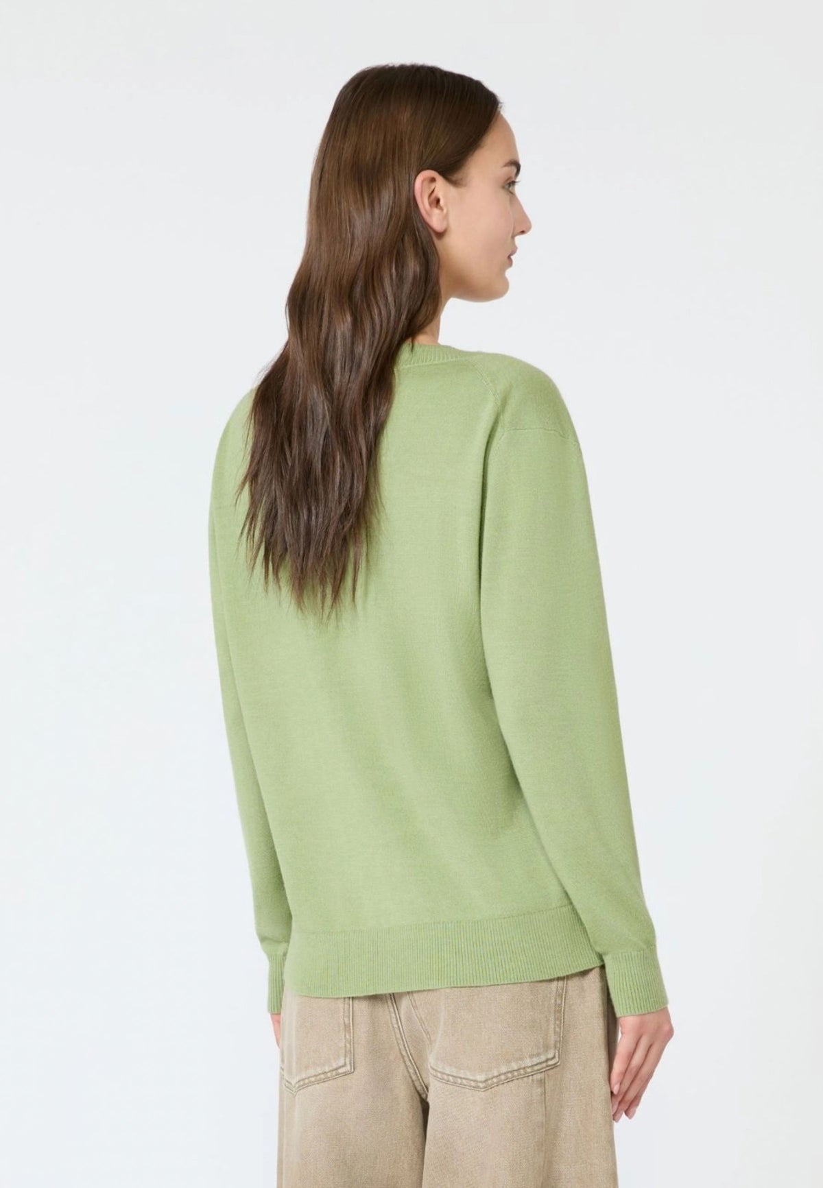 Weekend Max Mara - Maglia Scollo a V in Lana, Seta e Cashmere 