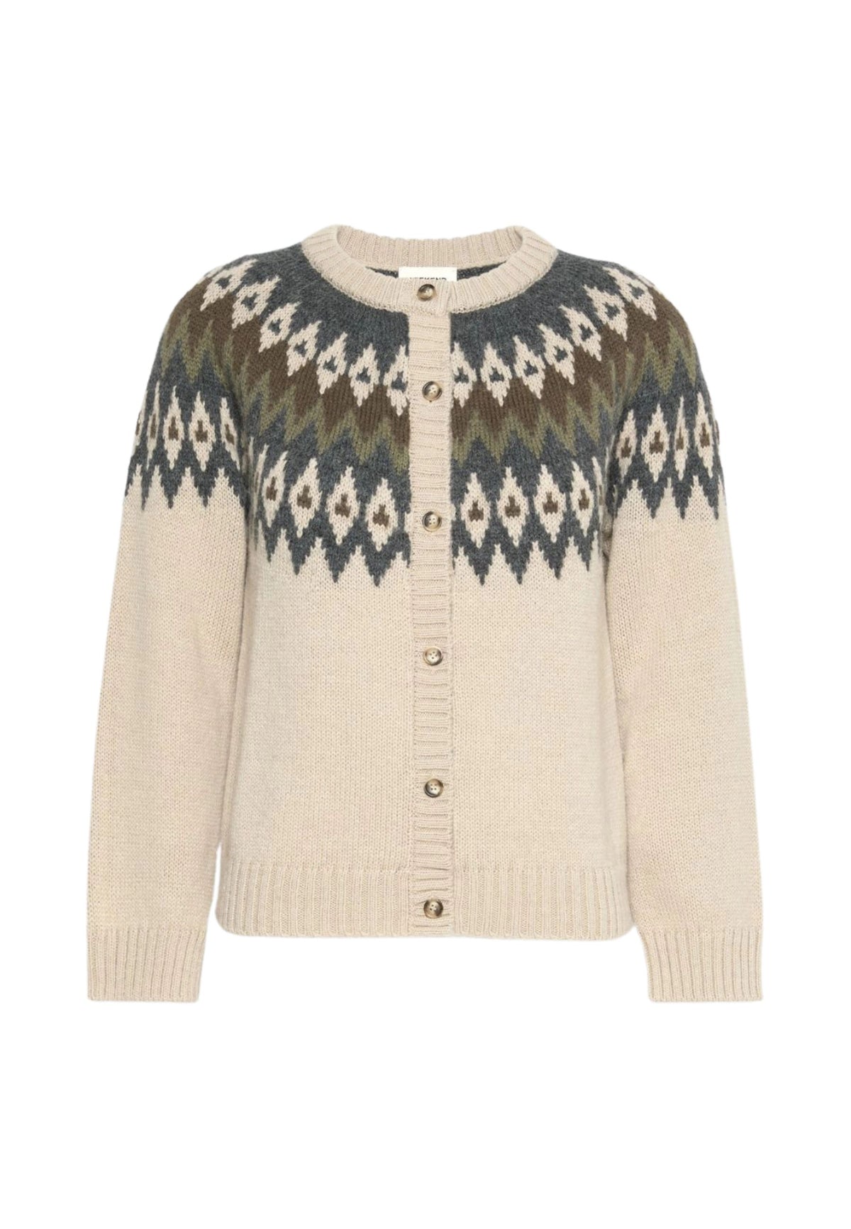 Weekend Max Mara - Cardigan Jacquard in Misto Alpaca e Lana 
