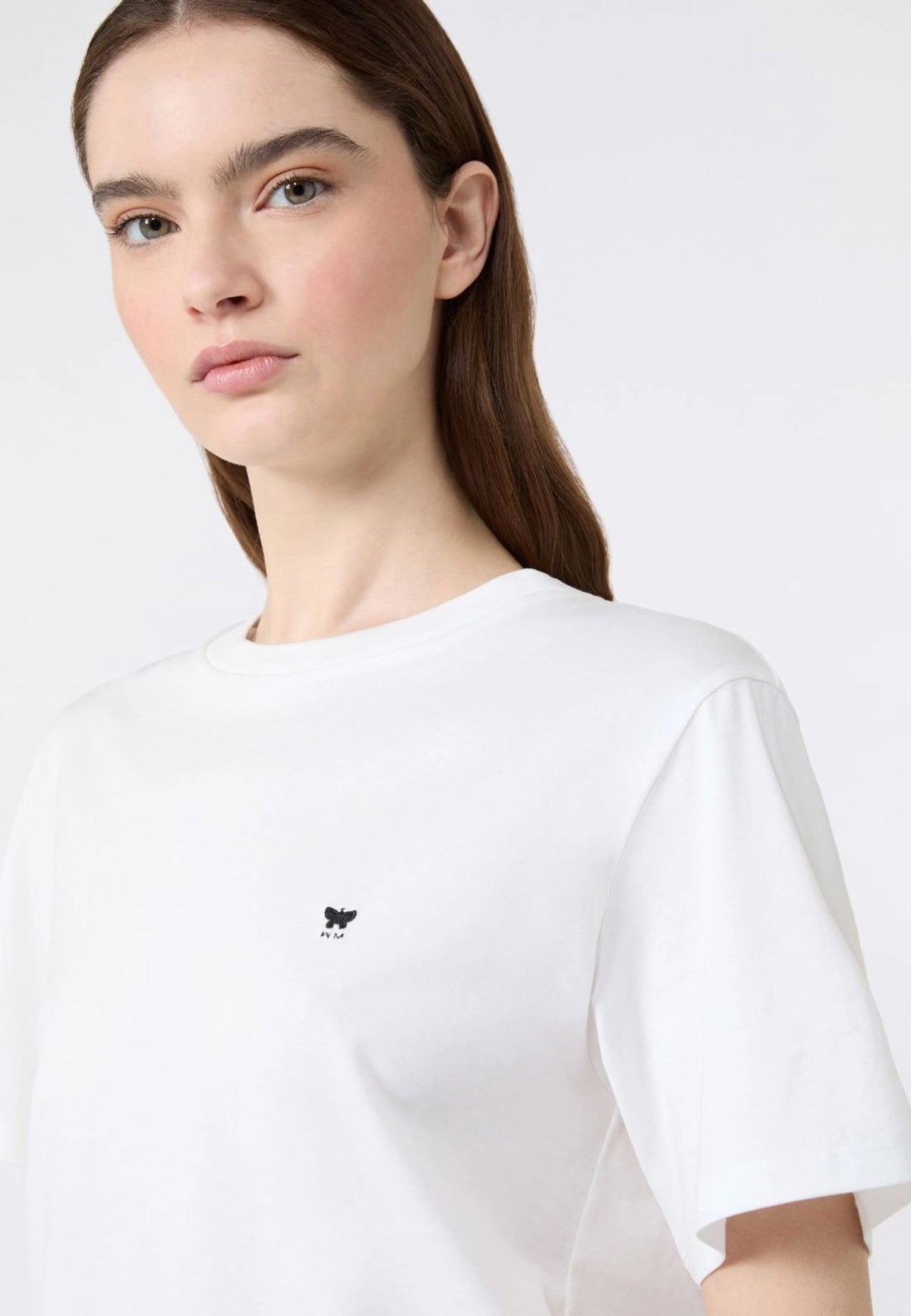 Weekend Max Mara - T-shirt in Cotone con Logo Farfalla 