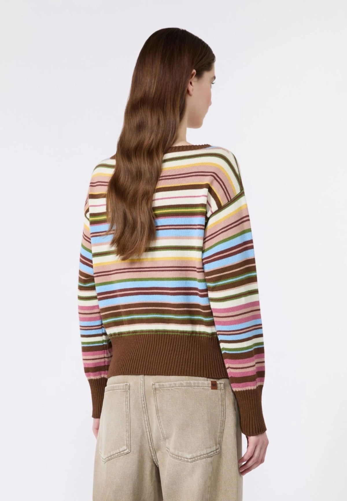 Weekend Max Mara - Maglia in Puro Cotone con Scollo a Barchetta 