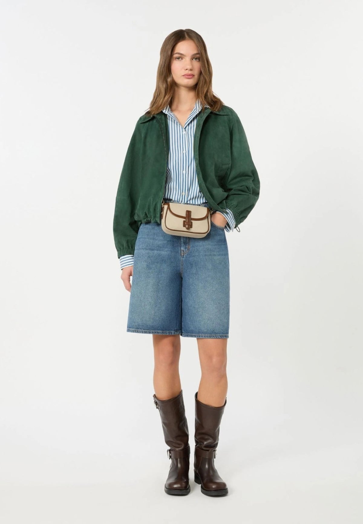 Weekend Max Mara - Giacca in Suede con Coulisse 
