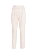 Pantalone cipria a vita alta